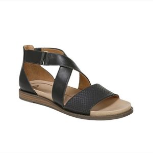 DR. SCHOLL’S Koa Vegan Strappy Comfort Sandal Black 11 NWT